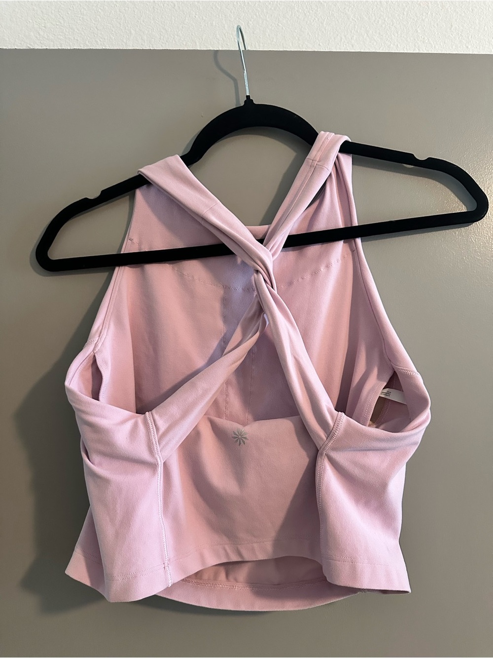 Athleta Conscious Twist Crop Bra D-DD Begonia Size Medium - Picture 4 of 7